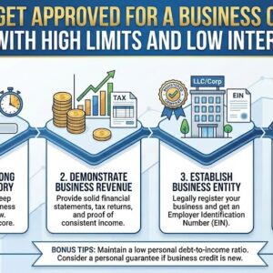 How to Get Approved for a Business Credit Card with High Limits and Low Interest